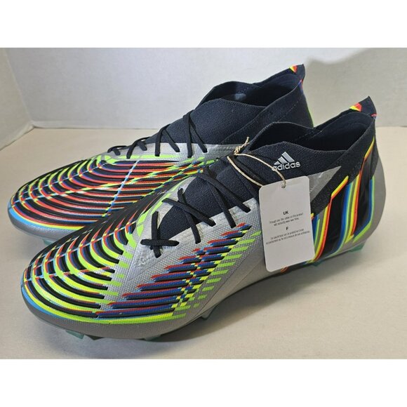 Adidas Unisex Predator Edge.1 Firm Ground Soccer Cleats Men's 12.5/Women's 11.5 - Picture 2 of 16